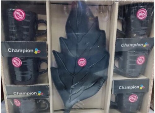 Maple Leaf Tea Cup Platter Set