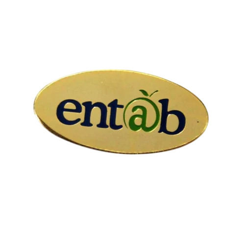 Oval Brass Badge