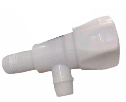 Pvc Angle Cock Tap - Color: White