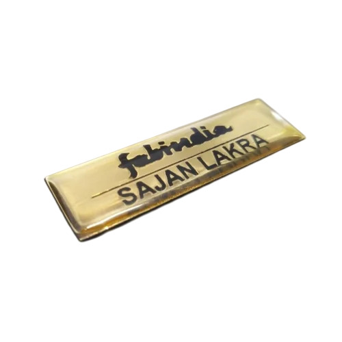 Rectangle Brass Name Badge
