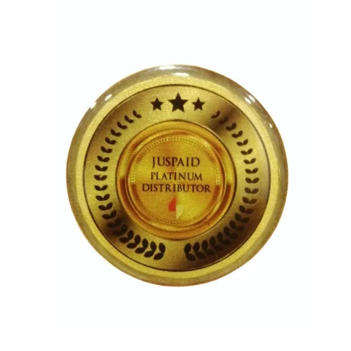 Round Brass Badge