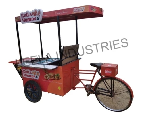 Tricycle Momo Food Cart - Capacity: 100 Kg