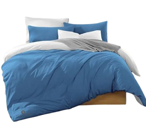 Blue Color Plain Duvet Cover