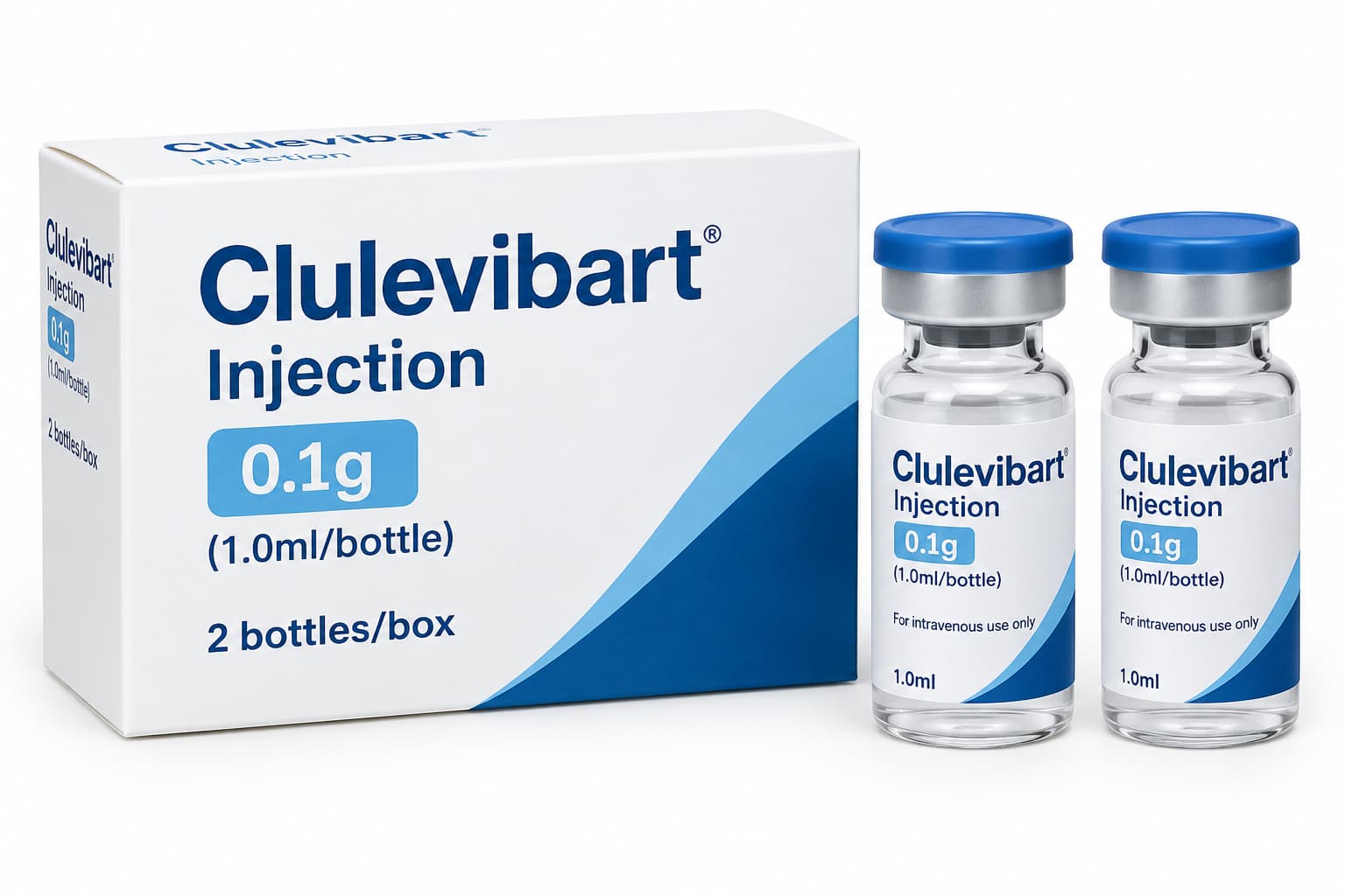 Clulevibart Injection 0.1g 1.0ml 2 Bottles/Box