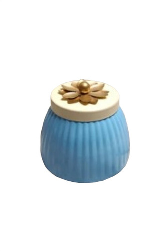 Decorative Round Metal Jar