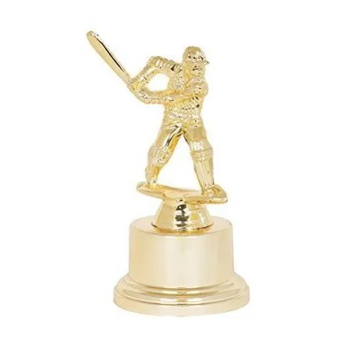 Gold Plated Cricket Trophy
