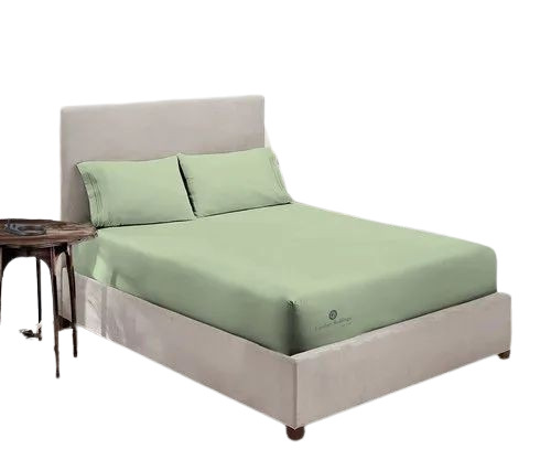 Green Color Fitted Bed Sheet