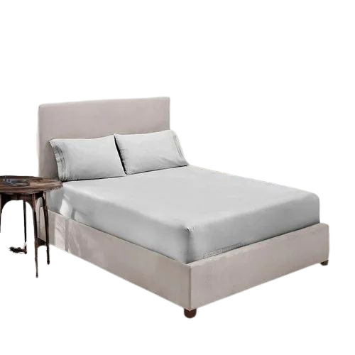 Grey Microfiber Fitted Bed Sheet