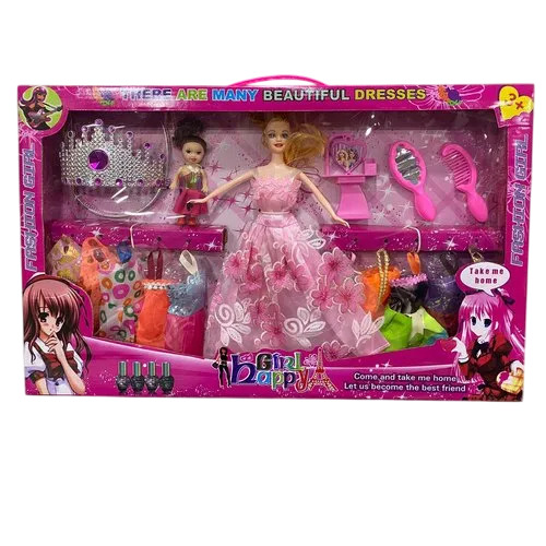 J-885 Happy Girl Barbie Doll Set