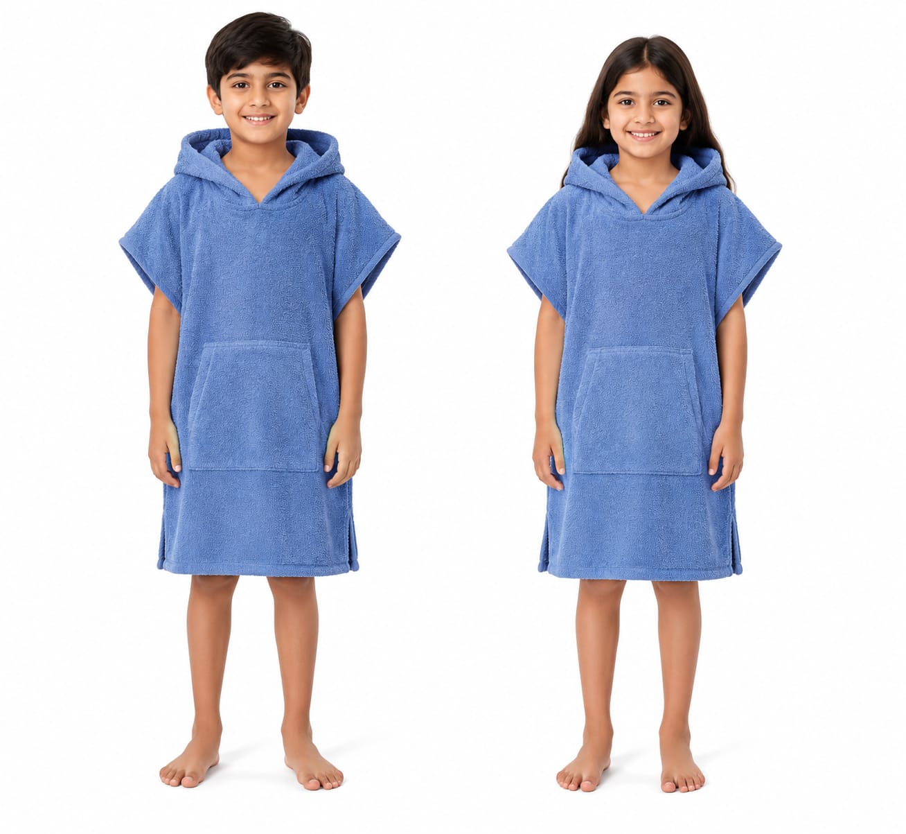 Kids Hooded Terry Beach Poncho