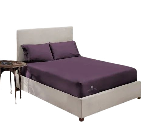 Plum Color Fitted Bed Sheet