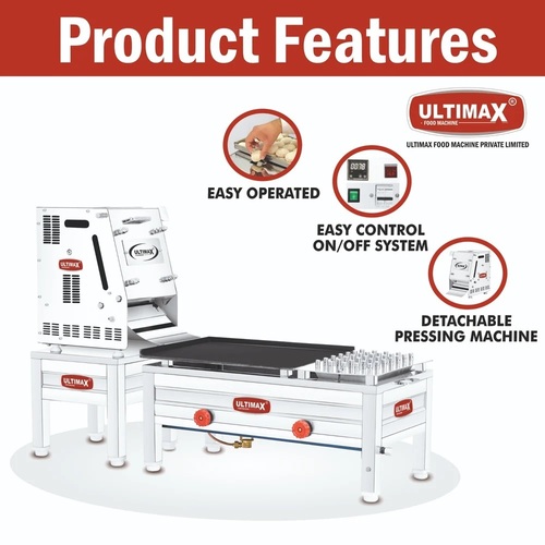 Semi Automatic Roti Machine Small Commercial