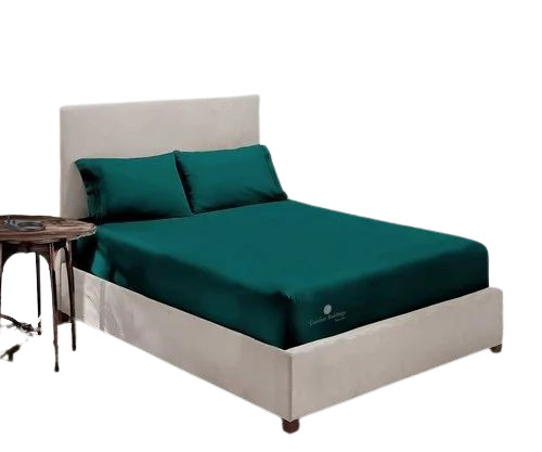 Teal Color Fitted Bed Sheet