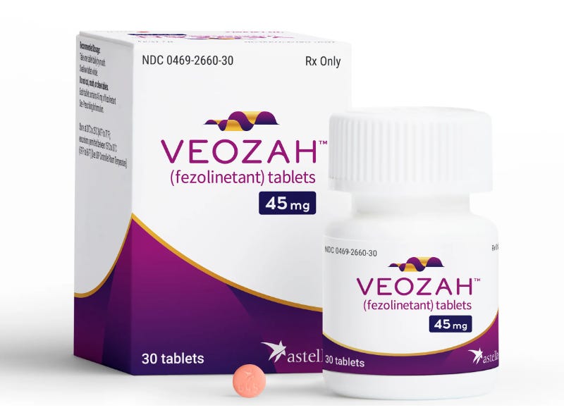 Veozah Fezolinetant Tablets - Drug Type: General Medicines