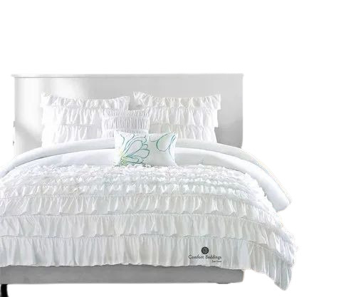 White Ruffled Duvet Cover