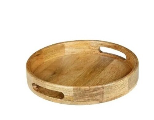 Wooden Round Serving Tray
