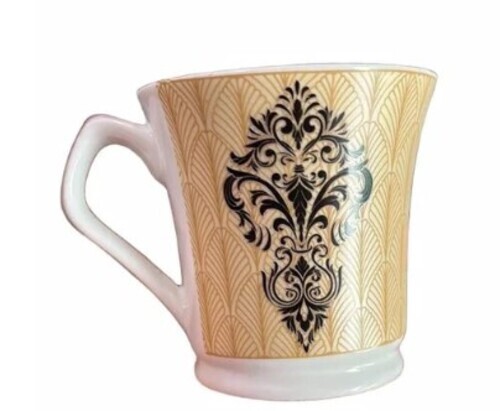 150ml Brown Printed Ceramic Coffee Mug