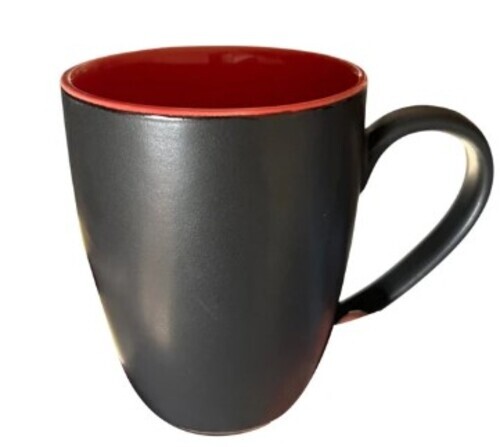 300ml Black Plain Ceramic Coffee Mug