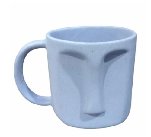 350ml Sky Blue Plain Ceramic Coffee Mug