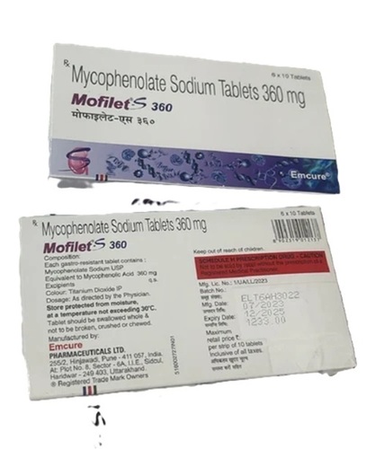 360 Mg Mycophenolate Sodium Tablets
