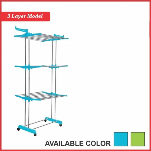 Blue Clothes Drying Rack