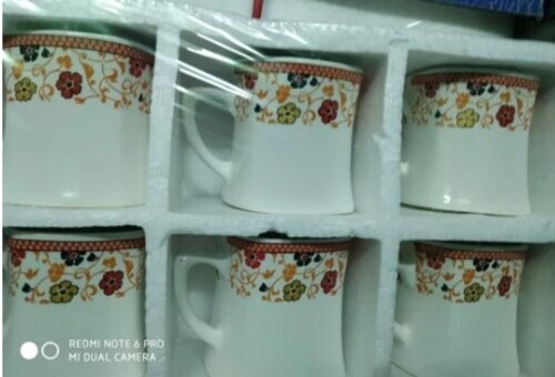 Bone China Printed Tea Cup Set