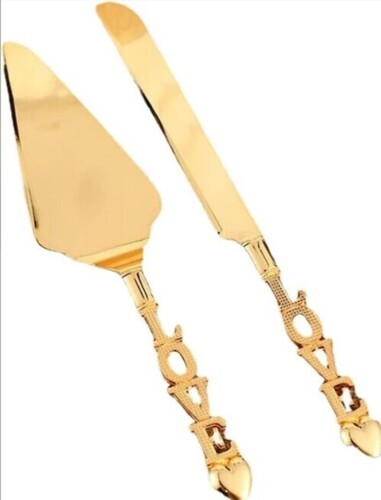 Brass Cake Server