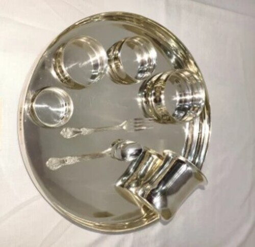 Brass Silver Plated Dinner Sets