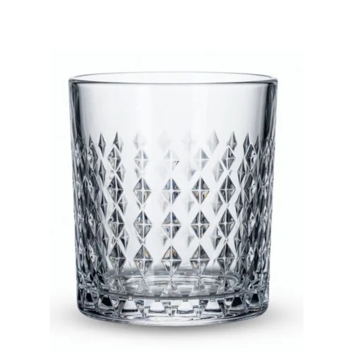 Crystal Diamond Pattern Glass