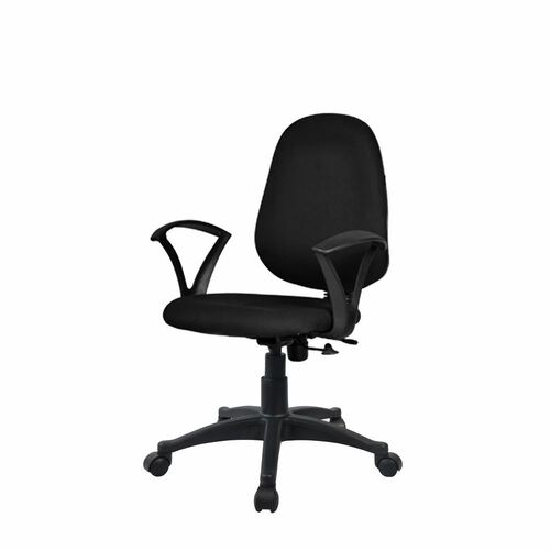 Executive Low Back Office Chair - Standard Size, Black | Modern Design, Easy to Clean, No Assembly Required
