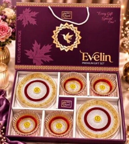 Glass Bowl And Plate Gift Set