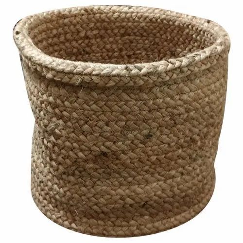 Light Brown Jute Basket