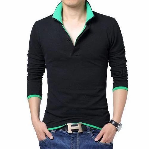 Men Cotton V Neck T Shirt
