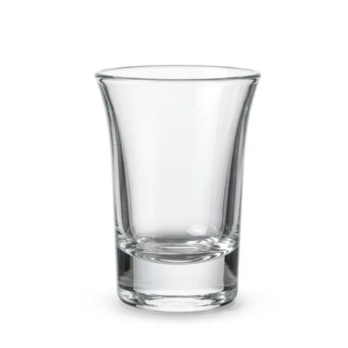 Minimal Tree Plain Crystal Shot Glass - Glass 30 ml Transparent, Clear Visibility, Durable, Smooth Surface