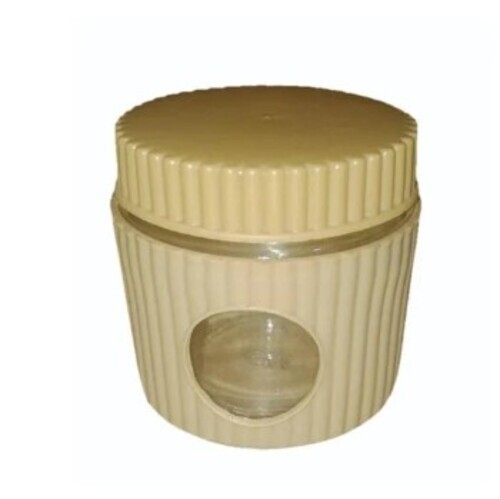 Plastic And Glass Storage Jar