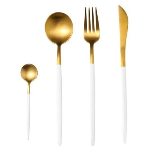 Polished Brass Cutlery Set