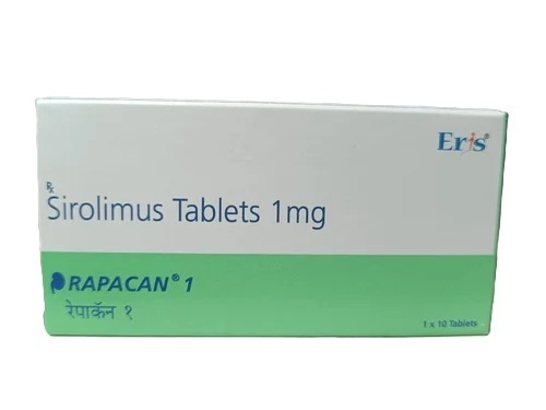Rapacan 1 Mg Tab Strips - White Tablet, 1mg Sirolimus | Consistent Dosage, Easy Administration, Uniform Composition