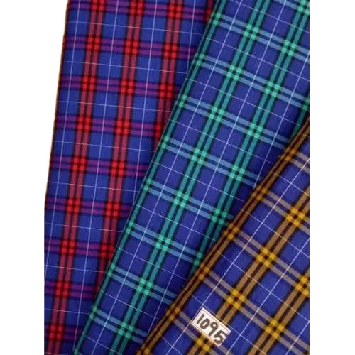 Twill Check Cotton Shirt Fabrics