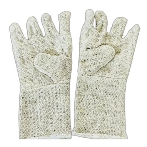 White Asbestos Hand Gloves