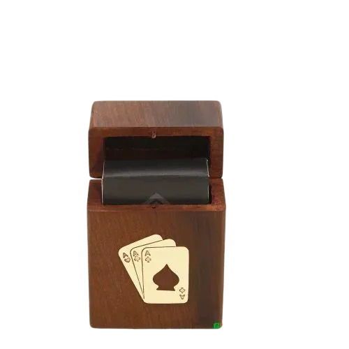 Wooden Deck Playing Card Box