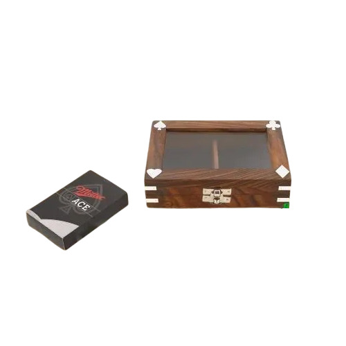 Wooden Handamde Playing Card Box
