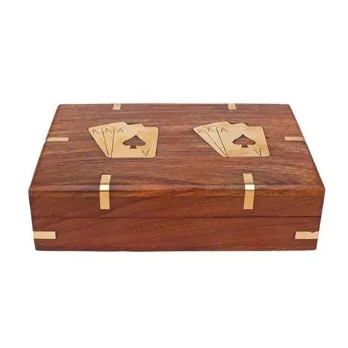Wooden Polished Playing Card Box