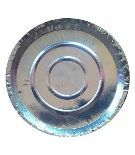 11 Inch Silver Foil Paper Disposable Plates