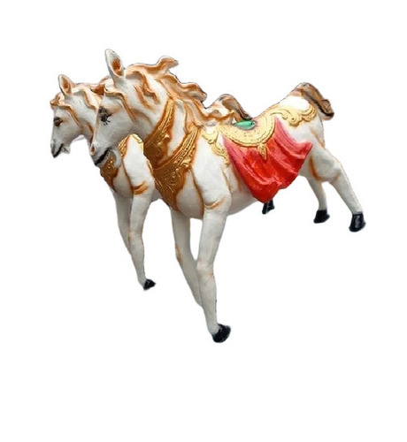 5 Feet FRP White Horse Statue
