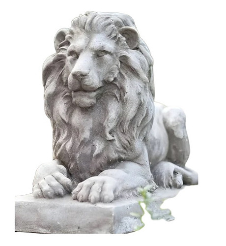 5 Ft Fiber Lion Statue
