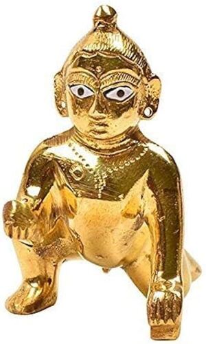 Brass Laddu Gopal Statue