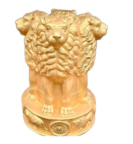 Frp Ashok Stambh Statue - Color: Golden
