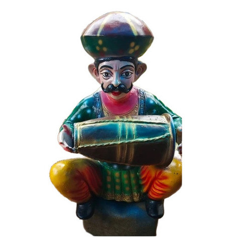 FRP Rajasthani Folk Musician Statue