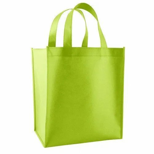 Green Color Non Woven Loop Handle Bag