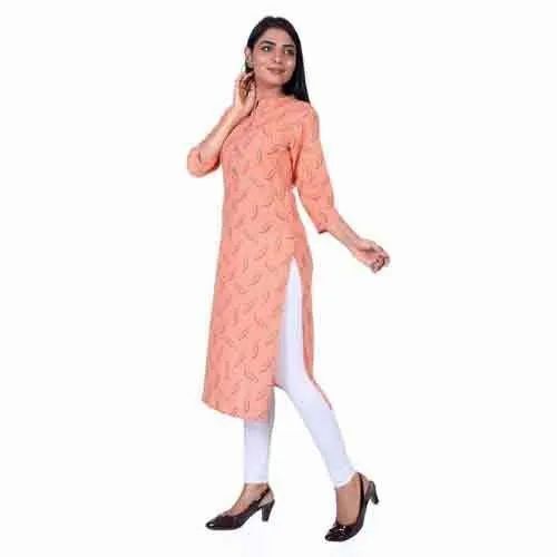 Ladies Trendy Printed Cotton Kurti